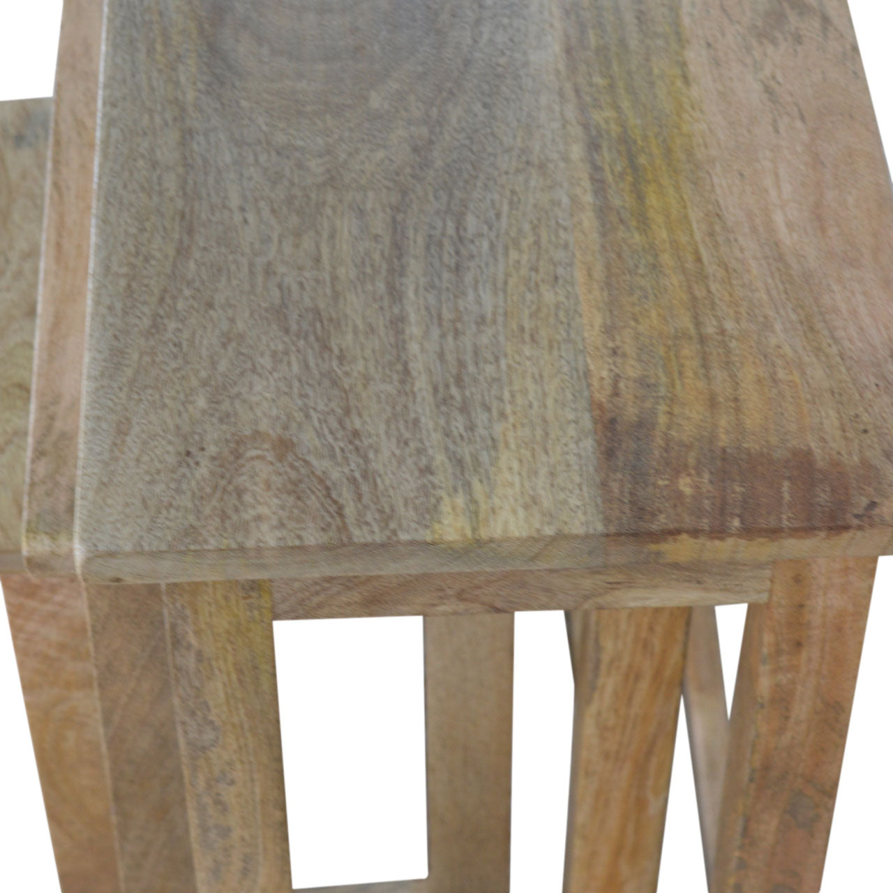 Country Solid Wood Stools/Tables, Set of 3