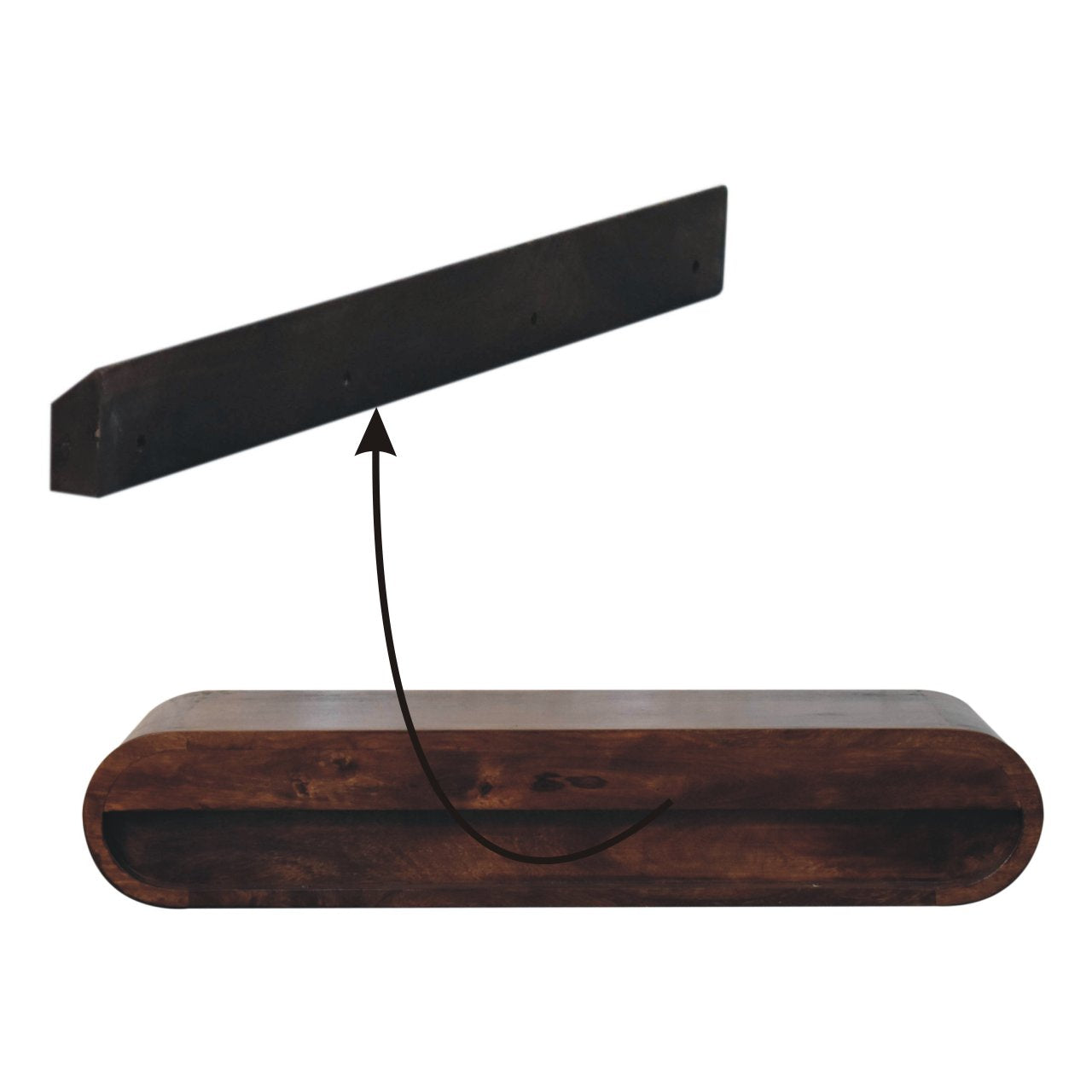 The Capsule Floating Console Table