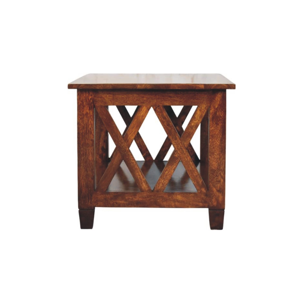 Belmont X-Frame Chestnut Coffee Table