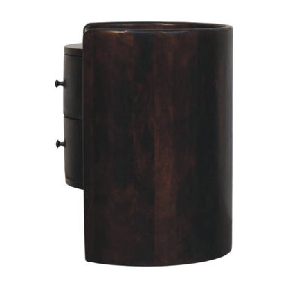 Velvet Mocha Round Side Table