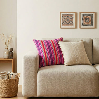 Classic Cushion Cover - Neon Stripes - 45x45cm