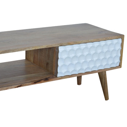 Honeycomb Carved Coffee Table